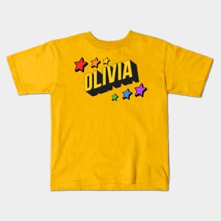 Olivia- Personalizes Style Kids T-Shirt